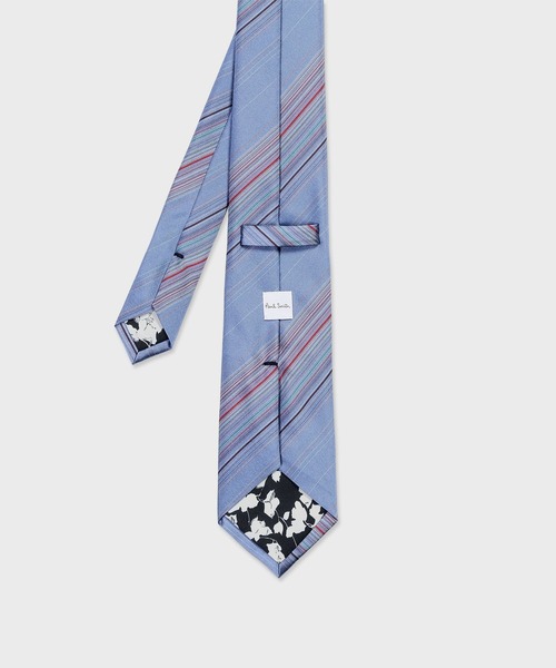 Paul Smith（ポールスミス）の「マルチカラー レジメンタル タイ【160010 552MJ】（ネクタイ・メンズ・サックスブルー/ブルーグリーン/ネイビー・FREE）」の4枚目の写真