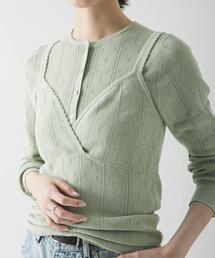 URBAN RESEARCH | パターンメッシュニットキャミソール(ニット/セーター)