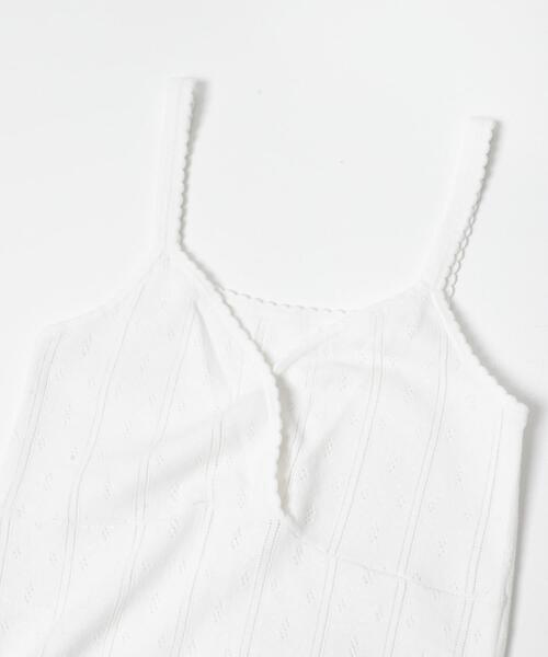 URBAN RESEARCH（アーバンリサーチ）の「パターンメッシュニットキャミソール（ニット/セーター・レディース・ミント/オフホワイト/グレー・FREE）」の11枚目の写真