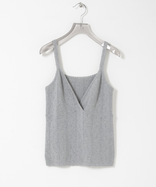 URBAN RESEARCH（アーバンリサーチ）の「パターンメッシュニットキャミソール（ニット/セーター・レディース・ミント/オフホワイト/グレー・FREE）」の17枚目の写真