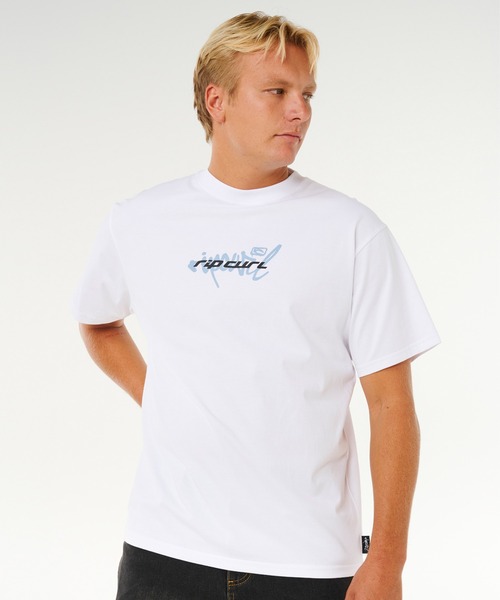 rip curl(リップカール)の「RIP CURL/リップカール メンズ 半袖 Tシャツ INNER VISIONS BLASTOVER T 0XNMTE(Tシャツ/カットソー・メンズ・ホワイト/コバルトブルー・M/L)」の1枚目の写真