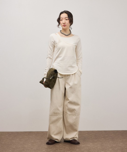 ADAM ET ROPE'（アダムエロペ）の「オブリークトゥクロッグ（サンダル・レディース・ブラック/ダークブラウン/レッド・36/37/38）」の9枚目の写真