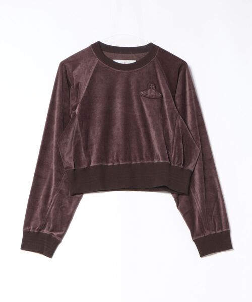 Vivienne Westwood(ヴィヴィアンウエストウッド)の「オーガニックコットンベロア ラグラントップ(Tシャツ/カットソー・レディース・ライトブラウン/ブラック・FREE)」の2枚目の写真