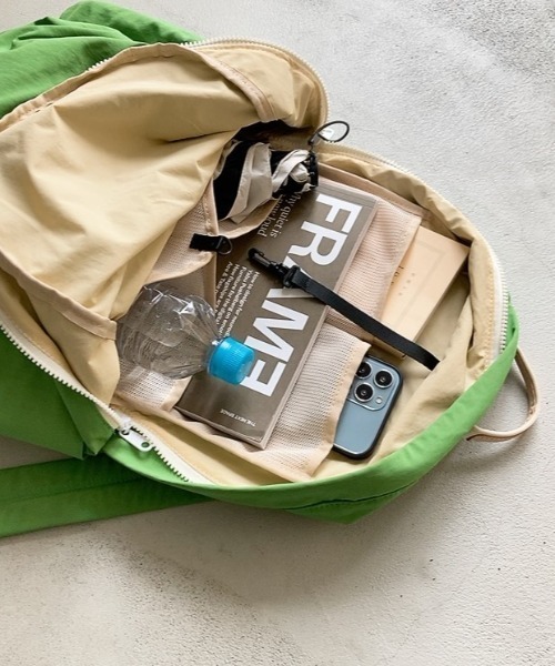 EARTH MADE（アースメイド）の「COLORS RUCK（バックパック/リュック・レディース・グレー/ブルー/ブラック/ベージュ/グリーン・FREE）」の8枚目の写真