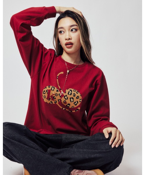 KEBOZ（ケボズ）の「CR L/S TEE（Tシャツ/カットソー・レディース・ブラック/ホワイト/レッド・FREE）」の3枚目の写真