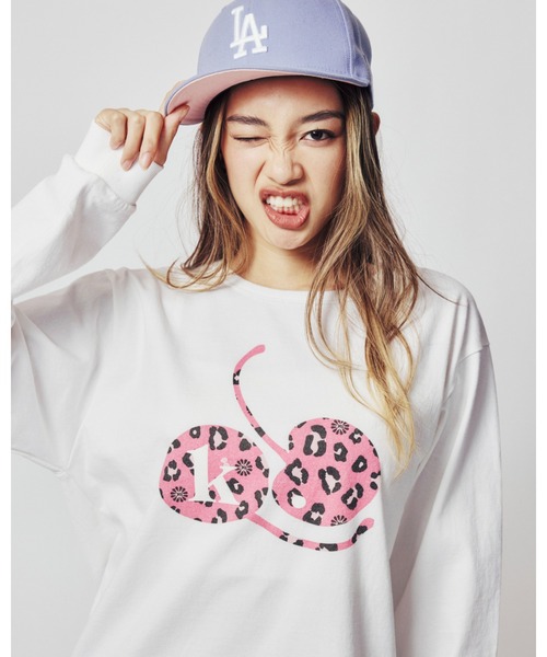 KEBOZ（ケボズ）の「CR L/S TEE（Tシャツ/カットソー・レディース・ブラック/ホワイト/レッド・FREE）」の2枚目の写真