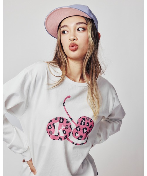 KEBOZ（ケボズ）の「CR L/S TEE（Tシャツ/カットソー・レディース・ブラック/ホワイト/レッド・FREE）」の5枚目の写真