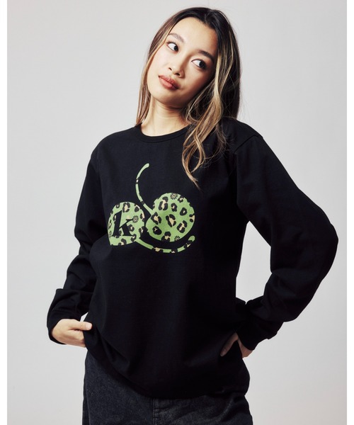 KEBOZ（ケボズ）の「CR L/S TEE（Tシャツ/カットソー・レディース・ブラック/ホワイト/レッド・FREE）」の8枚目の写真