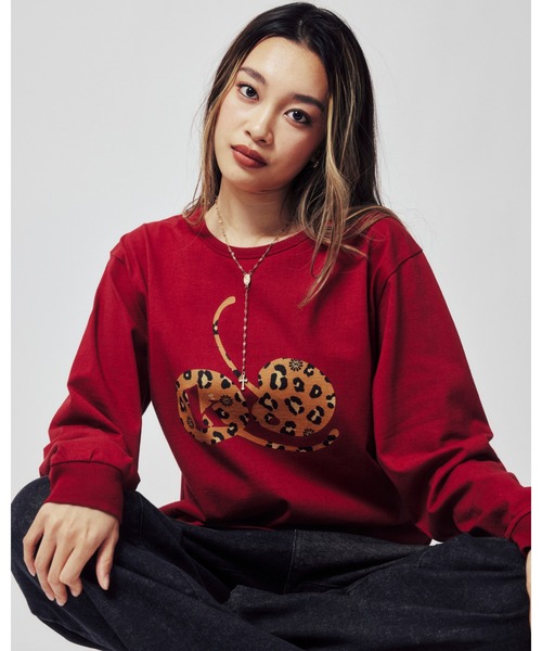KEBOZ（ケボズ）の「CR L/S TEE（Tシャツ/カットソー・レディース・ブラック/ホワイト/レッド・FREE）」の9枚目の写真