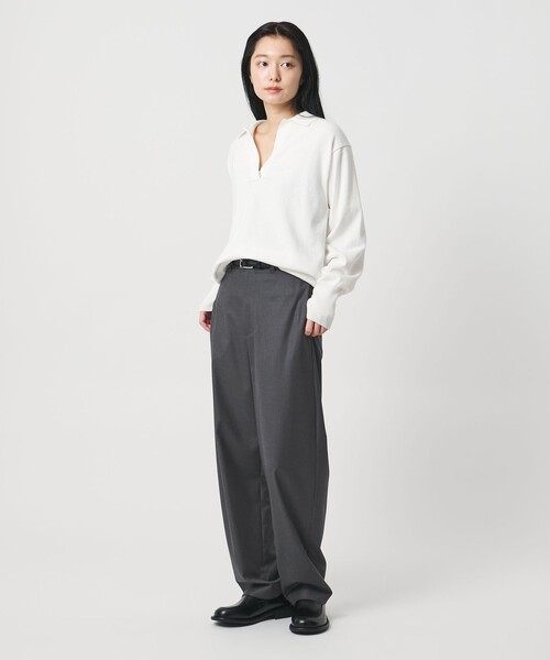 MARW UNITED ARROWS（マルゥ ユナイテッドアローズ）の「＜MARW UNITED ARROWS＞ツイル テーパード パンツ（スラックス・レディース・ダークグレー/モカ・36/38）」の5枚目の写真