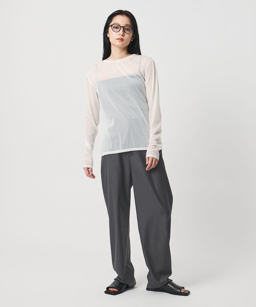 MARW UNITED ARROWS（マルゥ ユナイテッドアローズ）の「＜MARW UNITED ARROWS＞ツイル テーパード パンツ（スラックス・レディース・ダークグレー/モカ・36/38）」の7枚目の写真