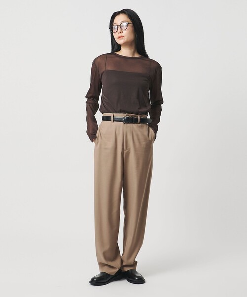 MARW UNITED ARROWS（マルゥ ユナイテッドアローズ）の「＜MARW UNITED ARROWS＞ツイル テーパード パンツ（スラックス・レディース・ダークグレー/モカ・36/38）」の11枚目の写真