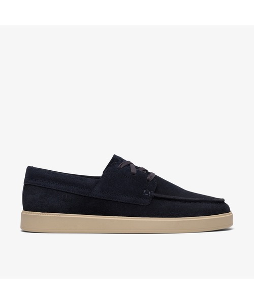 Clarks(クラークス)の「Lockford Boat / ロックフォードボート (ネイビースエード)(ローファー・メンズ・ネイビー・UK10/UK9.5/UK9/UK8.5/UK8/UK7.5/UK7/UK6.5/UK6)」の1枚目の写真
