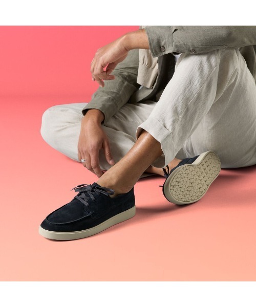 Clarks(クラークス)の「Lockford Boat / ロックフォードボート (ネイビースエード)(ローファー・メンズ・ネイビー・UK10/UK9.5/UK9/UK8.5/UK8/UK7.5/UK7/UK6.5/UK6)」の8枚目の写真