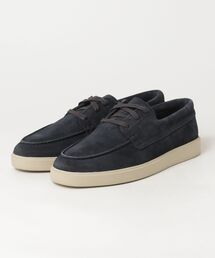 Clarks（クラークス）の「Lockford Boat / ロックフォードボート (ネイビースエード)（ローファー）」