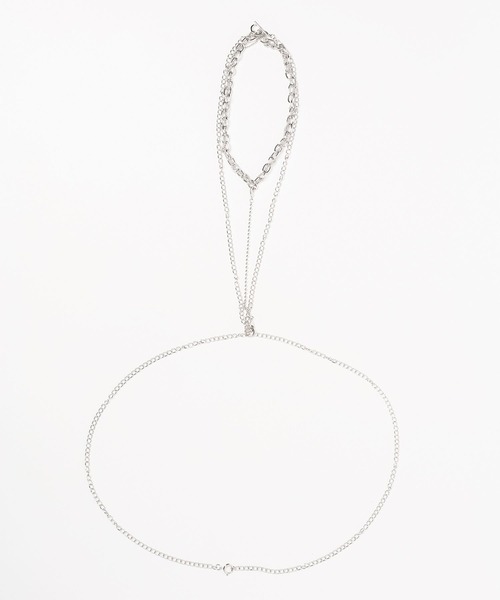 HARE（ハレ）の「ネックレスツキチェーンハーネス(HARE)（ネックレス・レディース・シルバー・FREE）」の8枚目の写真