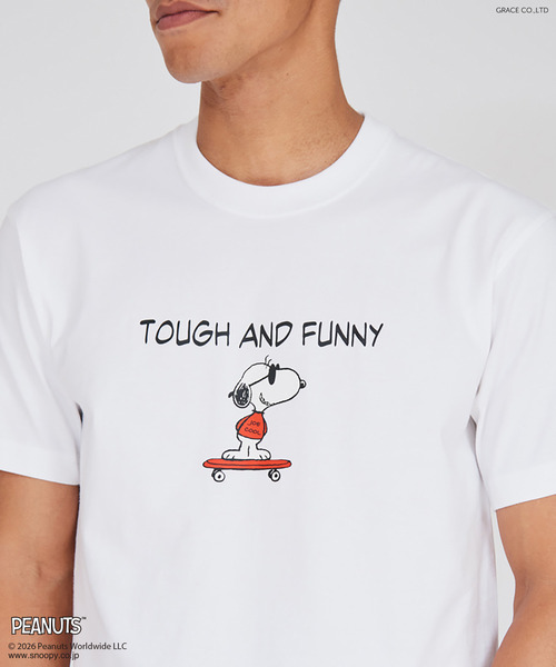HANES(ヘインズ)の「【Hanes/ヘインズ】メンズ ビーフィー PEANUTS x BEEFY-T クルーネックTシャツ(Tシャツ/カットソー・メンズ・ヘザーグレー/ブラック/ネイビー/ホワイト・XS/S/M/L/XL)」の8枚目の写真