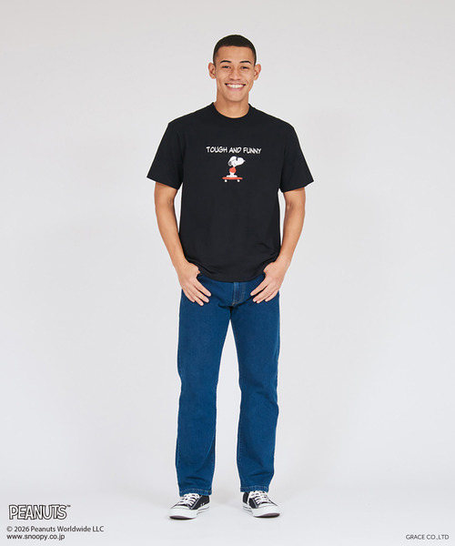 HANES(ヘインズ)の「【Hanes/ヘインズ】メンズ ビーフィー PEANUTS x BEEFY-T クルーネックTシャツ(Tシャツ/カットソー・メンズ・ヘザーグレー/ブラック/ネイビー/ホワイト・XS/S/M/L/XL)」の11枚目の写真
