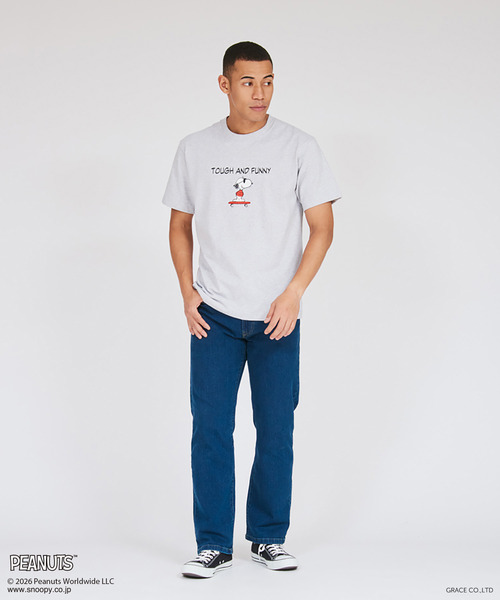HANES(ヘインズ)の「【Hanes/ヘインズ】メンズ ビーフィー PEANUTS x BEEFY-T クルーネックTシャツ(Tシャツ/カットソー・メンズ・ヘザーグレー/ブラック/ネイビー/ホワイト・XS/S/M/L/XL)」の17枚目の写真