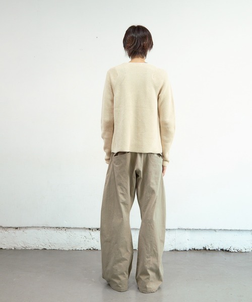 パンツ NVRFRGT | 2TUCKED CURVED LEG TROUSERS 2TUCKED CURVED LEG TROUSERS（その他パンツ）｜NVRFRGT（ネヴァー
