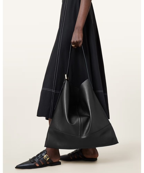 ALLSAINTS（オールセインツ）の「ASHA LEATHER SHOULDER BAG | ASHA レザー ショルダー バッグ（ショルダーバッグ・レディース・ブラック・ONE SIZE）」の6枚目の写真