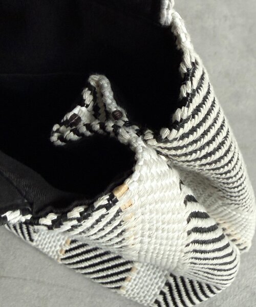 Chez toi(シェトワ)の「MIX/ストライプ柄トート(トートバッグ・レディース・オレンジ/ブラック/ブラウン・FREE)」の16枚目の写真