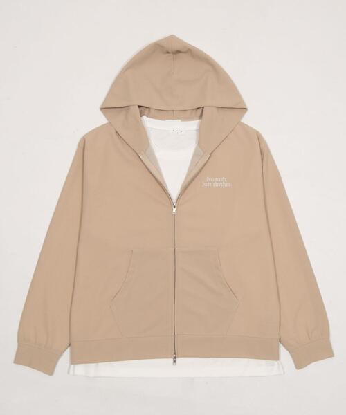 BROWNY（ブラウニー）の「BROWNY/【26年春夏新作】アンサンブルZIPパーカー(LS)（パーカー・メンズ・チャコールグレー/ライトベージュ・LARGE/MEDIUM）」の19枚目の写真