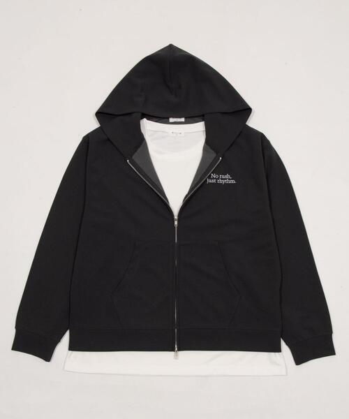BROWNY（ブラウニー）の「BROWNY/【26年春夏新作】アンサンブルZIPパーカー(LS)（パーカー・メンズ・チャコールグレー/ライトベージュ・LARGE/MEDIUM）」の18枚目の写真