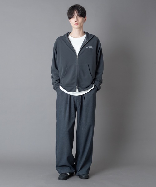 BROWNY（ブラウニー）の「BROWNY/【26年春夏新作】アンサンブルZIPパーカー(LS)（パーカー・メンズ・チャコールグレー/ライトベージュ・LARGE/MEDIUM）」の10枚目の写真