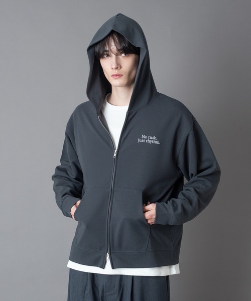 BROWNY（ブラウニー）の「BROWNY/【26年春夏新作】アンサンブルZIPパーカー(LS)（パーカー・メンズ・チャコールグレー/ライトベージュ・LARGE/MEDIUM）」の22枚目の写真