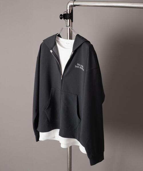 BROWNY（ブラウニー）の「BROWNY/【26年春夏新作】アンサンブルZIPパーカー(LS)（パーカー・メンズ・チャコールグレー/ライトベージュ・LARGE/MEDIUM）」の16枚目の写真