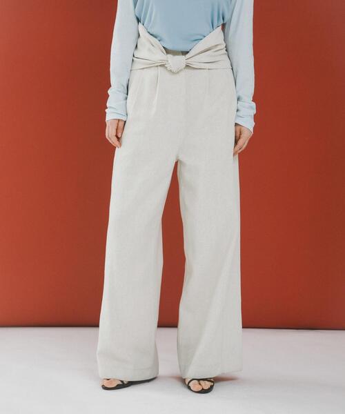 LAATO（ラート）の「wide easy trousers（その他パンツ・レディース・オフホワイト/ダークグレー・FREE/TALL）」の14枚目の写真