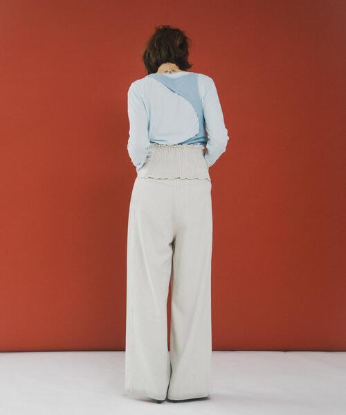 LAATO（ラート）の「wide easy trousers（その他パンツ・レディース・オフホワイト/ダークグレー・FREE/TALL）」の16枚目の写真