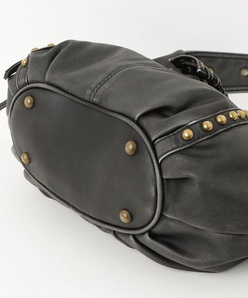 ONE DAY KMC (ワンデイケーエムシー)の「HERB/Two Pockets Moon Bag/2ポケットムーンバッグ(ショルダーバッグ・レディース・ダークブラウン/ブラック・FREE)」の4枚目の写真