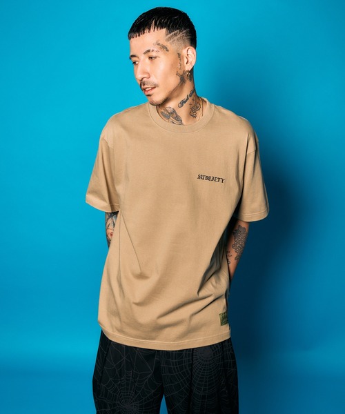 Subciety(サブサエティ)の「Flower praying hands tee(Tシャツ/カットソー・メンズ・ブラック/サンドベージュ/ホワイト・SMALL/MEDIUM/LARGE/X-LARGE/XX-LARGE)」の13枚目の写真