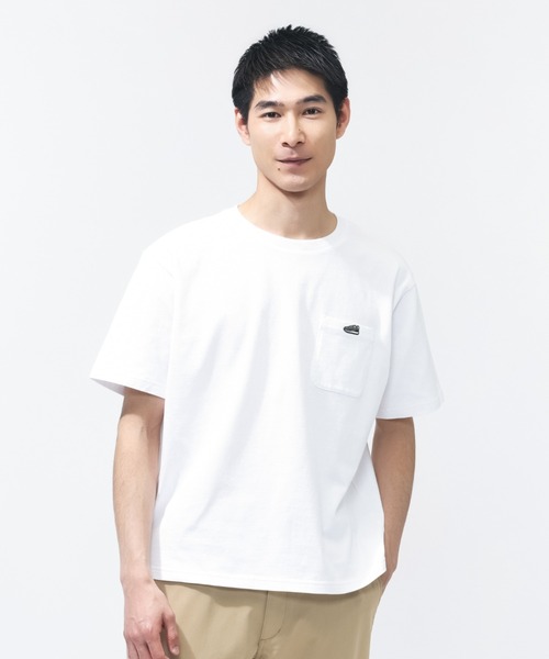 NEW BALANCE(ニューバランス)の「【別注】ニューバランス New Balance シューパッチリラックスTシャツ 限定コラボ(Tシャツ/カットソー・メンズ・グレー/エメラルド/ブラック/ホワイト・M/L/LL/S)」の2枚目の写真