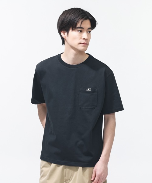 NEW BALANCE(ニューバランス)の「【別注】ニューバランス New Balance シューパッチリラックスTシャツ 限定コラボ(Tシャツ/カットソー・メンズ・グレー/エメラルド/ブラック/ホワイト・M/L/LL/S)」の1枚目の写真