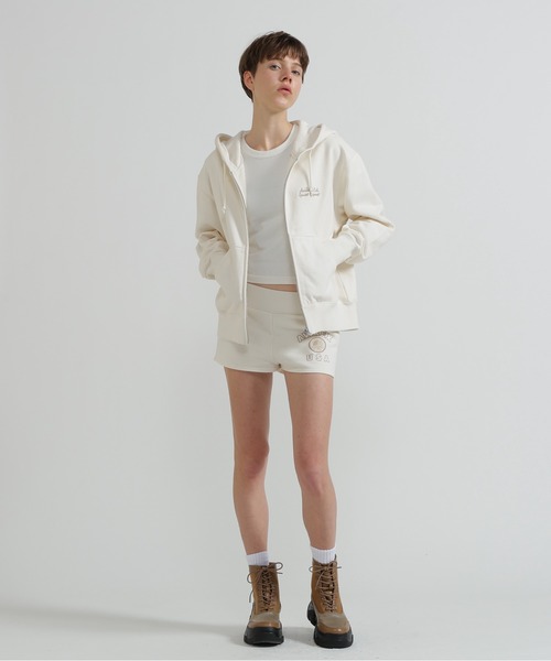AVIREX(アヴィレックス)の「《直営店限定》VARSITY FLAG SHORT PANTS(スウェットパンツ・レディース・オフホワイト/ブラック・S/M)」の14枚目の写真
