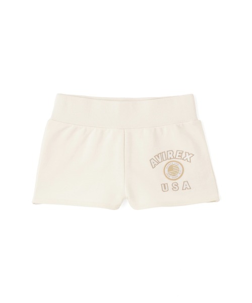 AVIREX(アヴィレックス)の「《直営店限定》VARSITY FLAG SHORT PANTS(スウェットパンツ・レディース・オフホワイト/ブラック・S/M)」の15枚目の写真
