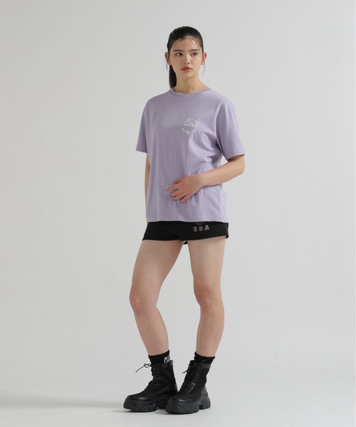 AVIREX(アヴィレックス)の「《直営店限定》VARSITY FLAG SHORT PANTS(スウェットパンツ・レディース・オフホワイト/ブラック・S/M)」の9枚目の写真