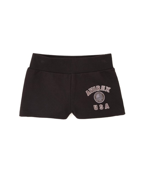 AVIREX(アヴィレックス)の「《直営店限定》VARSITY FLAG SHORT PANTS(スウェットパンツ・レディース・オフホワイト/ブラック・S/M)」の11枚目の写真