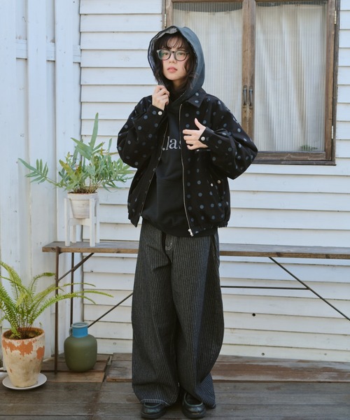 BROKEN BASE(ブロークンベース)の「Cotton Swing Top Jacket / コットンスイングトップ(ブルゾン・メンズ・ネイビー/ブラック・MEDIUM/LARGE)」の15枚目の写真