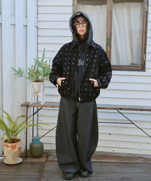 BROKEN BASE(ブロークンベース)の「Cotton Swing Top Jacket / コットンスイングトップ(ブルゾン・メンズ・ネイビー/ブラック・MEDIUM/LARGE)」の16枚目の写真