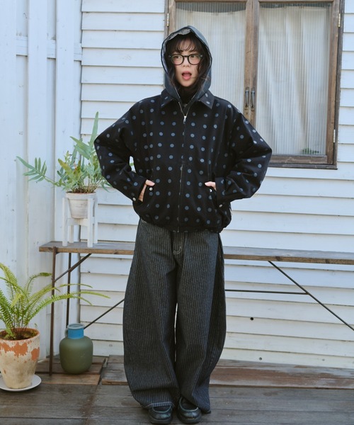 BROKEN BASE(ブロークンベース)の「Cotton Swing Top Jacket / コットンスイングトップ(ブルゾン・メンズ・ネイビー/ブラック・MEDIUM/LARGE)」の17枚目の写真