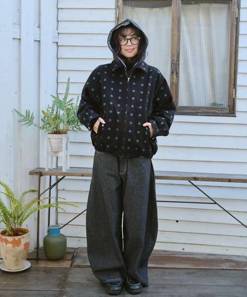 BROKEN BASE(ブロークンベース)の「Cotton Swing Top Jacket / コットンスイングトップ(ブルゾン・メンズ・ネイビー/ブラック・MEDIUM/LARGE)」の18枚目の写真