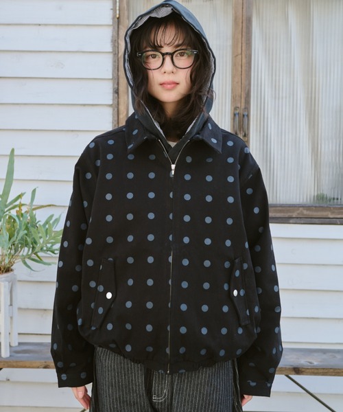 BROKEN BASE(ブロークンベース)の「Cotton Swing Top Jacket / コットンスイングトップ(ブルゾン・メンズ・ネイビー/ブラック・MEDIUM/LARGE)」の19枚目の写真