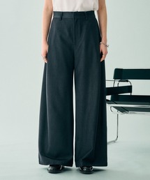 DUNGAREE DESIGN TUCK WIDE PANTS/ダンガリーデザインタックワイドパンツ
