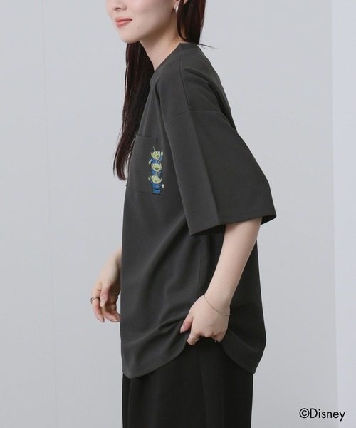 PIXAR / トイ・ストーリー ポケット刺繍 Tシャツ（Tシャツ/カットソー