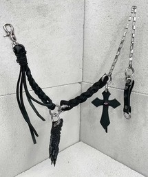 Never mind the XU / Chikashitsu+（ネバーマインド ザ エックスユー / チカシツプラス）の「【UNIZ】Eye See You Chain / 【ユニズ】クロスアイズフリンジウォレットチェ－ン（ウォレットチェーン）」