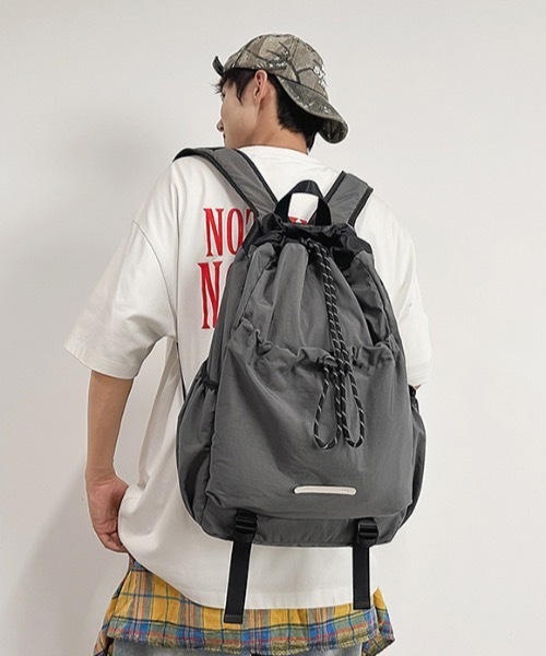 Teem Store(チームストア)の「大容量 アウトポケットバックパック(バックパック/リュック・レディース・グリーン/ブラック/グレー・F)」の12枚目の写真